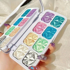 8-Color Chameleon Glitter Eyeshadow Palette for Macaron Makeup