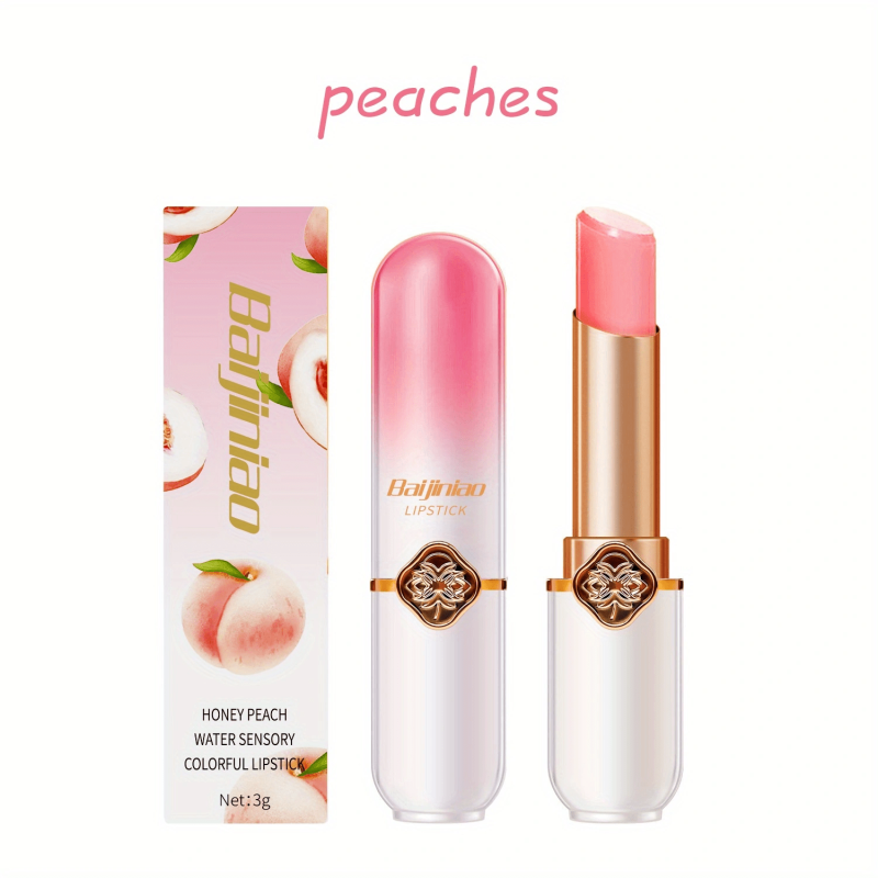 Peach Temp. Changing Lipstick Moisturizing Waterproof Hydrating Caring Lips