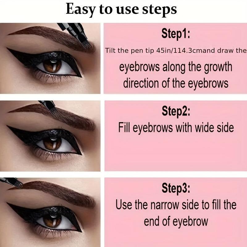 5 Colors Waterproof Eyebrow Pencil - Rich Liquid Eyebrow Pencil