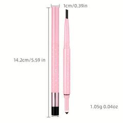 Waterproof Double Ended Eyebrow Pencil with Powder and Tint