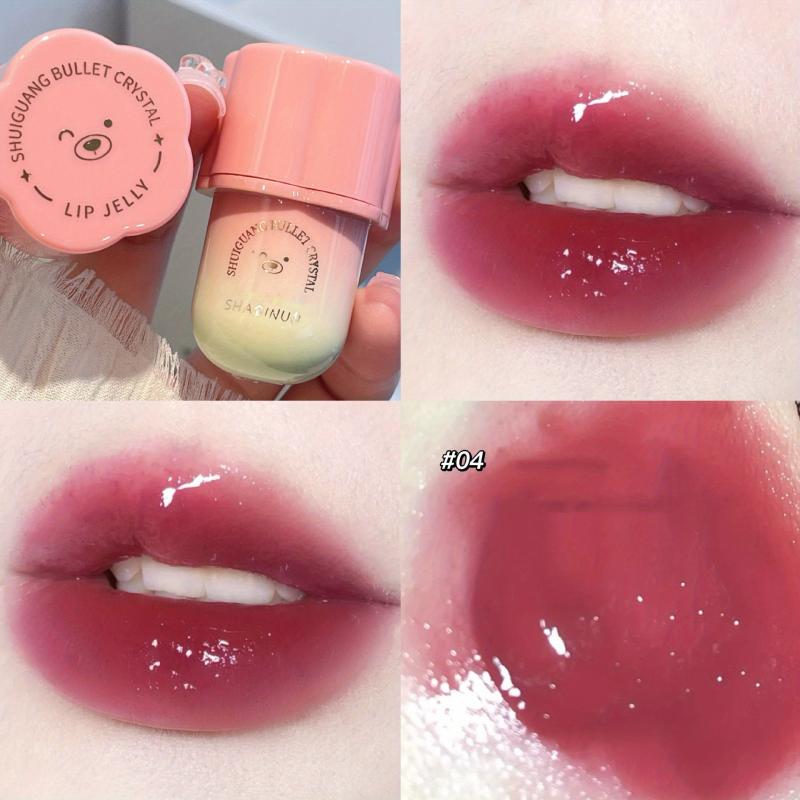 Water Light Crystal Bear Lip Glaze Lip Balm Gloss