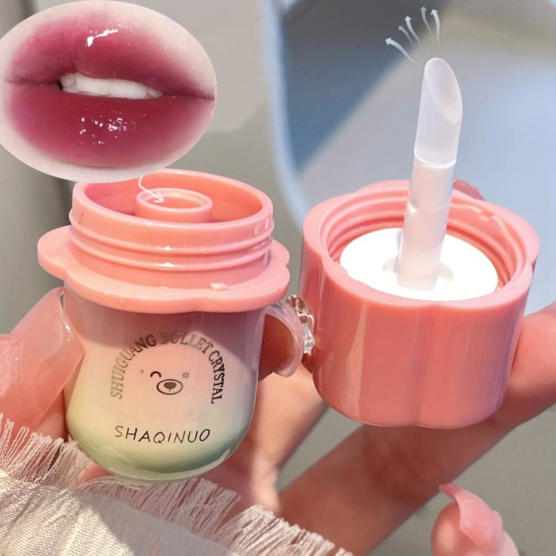 Water Light Crystal Bear Lip Glaze Lip Balm Gloss