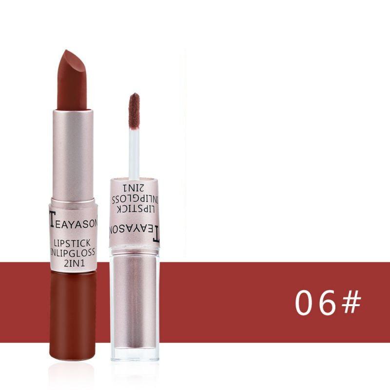 Long Lasting Nude Velvet Lipstick Matte Lip Gloss for Women
