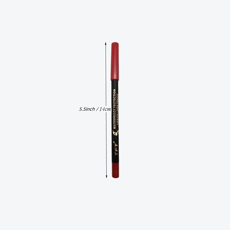 14 Colors Eyeshadow Eyeliner & Lip Liner Metallic Glossy Smoky Lip & Eyeliner
