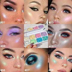Macaron Polarized Bright Highlighter Palette Powder