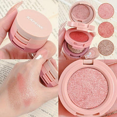 3 Eyeshadow Palette Earth Tone Glitter Sequins Cosmetics