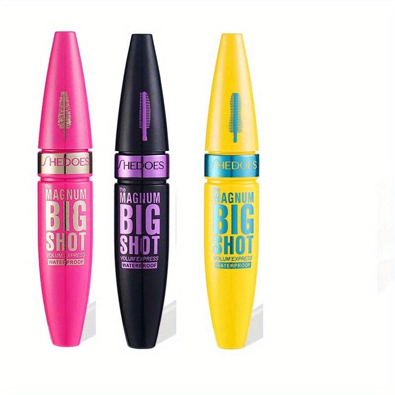 3pcs Mascara Set 3 Brush Head Types Smudge Proof Long Lasting Eye Makeup