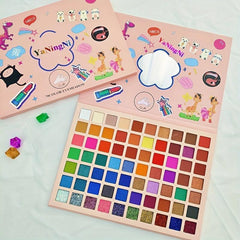 70 Eyeshadow Palette Shimmer Matte Finish