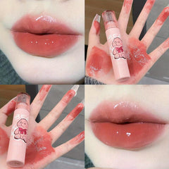 Colorful Watery Lip Gloss Mirror Glow Jelly Plumping Lip Moisturizing Lip Gloss