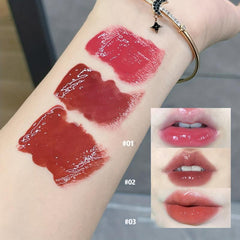 Colorful Watery Lip Gloss Mirror Glow Jelly Plumping Lip Moisturizing Lip Gloss