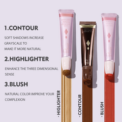 Creamy Highlighter Blush Stick in Orange Peach