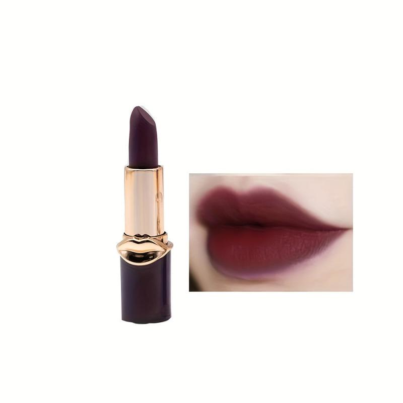 Matte Brightening Lipstick Non Fading Non Smudge Retro Red Dark Moisturizing