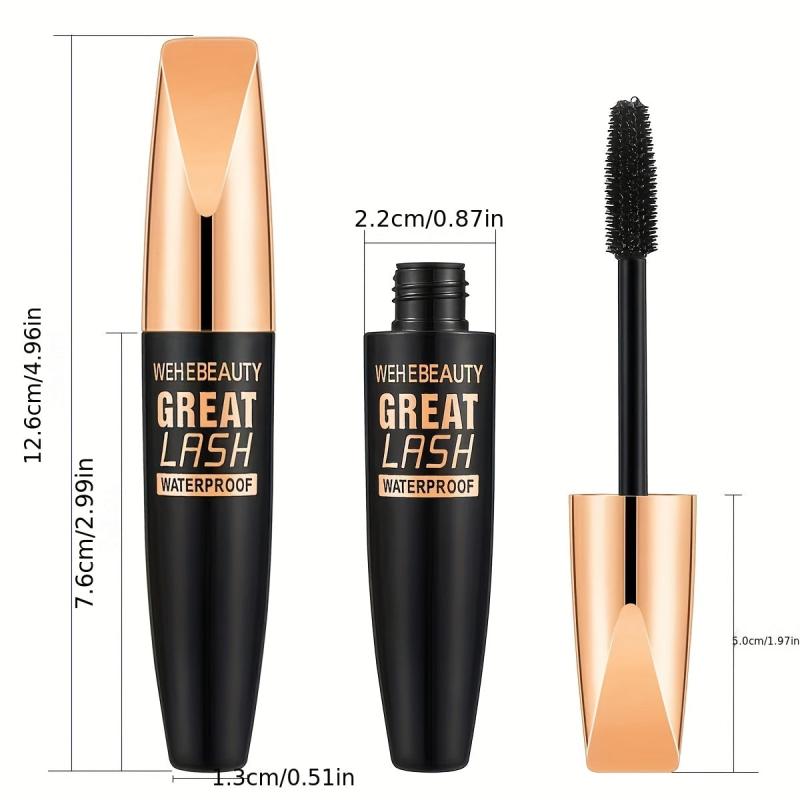 4D Silk Fiber Lash Mascara Waterproof Smudge Proof Thick Lashes