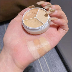 3 Concealer Palette Full Coverage Corrector Dark Circles Moisturizing