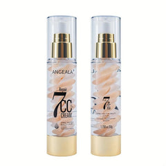 Two Tone Spiral Makeup Primer CC Cream Even Skin Tone Full Coverage Long Lasting