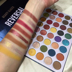 40 Colors Eyeshadow Palette Matte Sequin Metallic Glitter Neutral Blendable