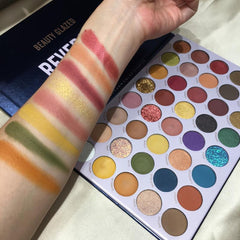 40 Colors Eyeshadow Palette Matte Sequin Metallic Glitter Neutral Blendable