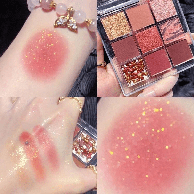 Matte Glitter Pearlescent Eyeshadow Palette