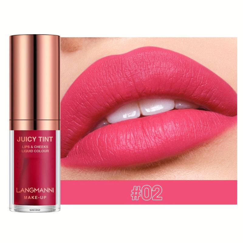 Lipstick Watery Lip Glaze Dual Use Velvet Texture Long Lasting Lip Tint