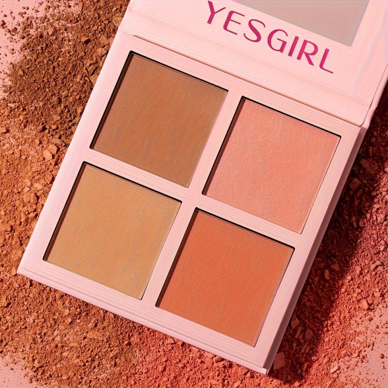 Blush Hot Pink Palette Face Makeup Blush Powder Matte 14g