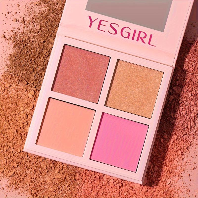 Blush Hot Pink Palette Face Makeup Blush Powder Matte 14g