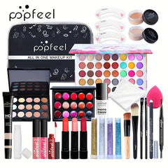 Complete Women's Makeup Set - Eyeshadow Palette Lipstick Concealer Blush
