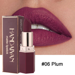 6-color Waterproof Matte Lipstick Set, Nude Red Pink Shades