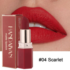 6-color Waterproof Matte Lipstick Set, Nude Red Pink Shades