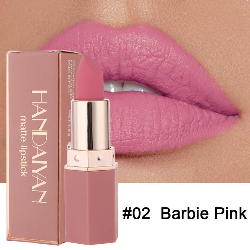 6-color Waterproof Matte Lipstick Set, Nude Red Pink Shades