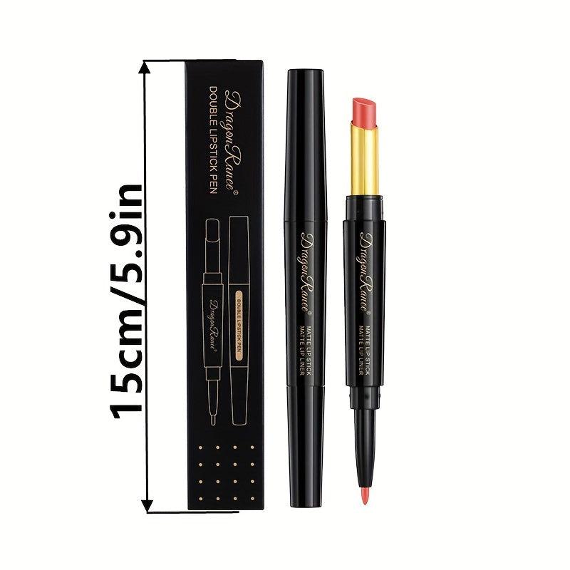 Double-ended Lip Pencil Lip Liner Pen Non Smudge Matte Finish