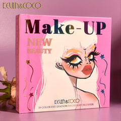 3-Layered Eyeshadow Palette with Matte, Pearl and Earth Tones