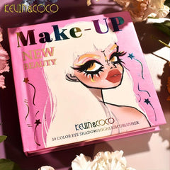 3-Layered Eyeshadow Palette with Matte, Pearl and Earth Tones