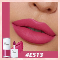Matte Lip Glaze Long Lasting High Pigment Lip Gloss Liquid Lipstick