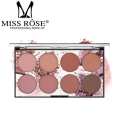Sunset Blush Palette Matte Finish Highlighting Correcting Blush