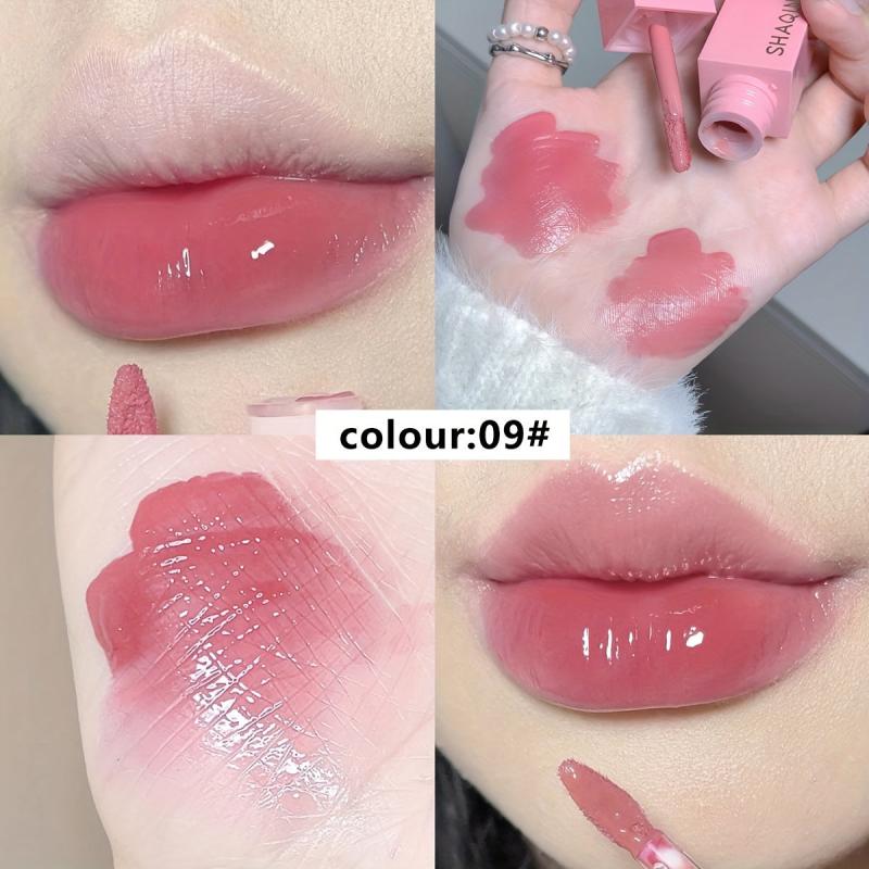 Water Light Mirror Lip Glaze Film Forming High Moisture Dewy Lips