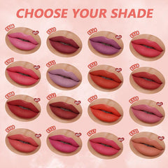 Pudaier 16 Colors Lip Tint Long Lasting Matte Glossy Lip Gloss