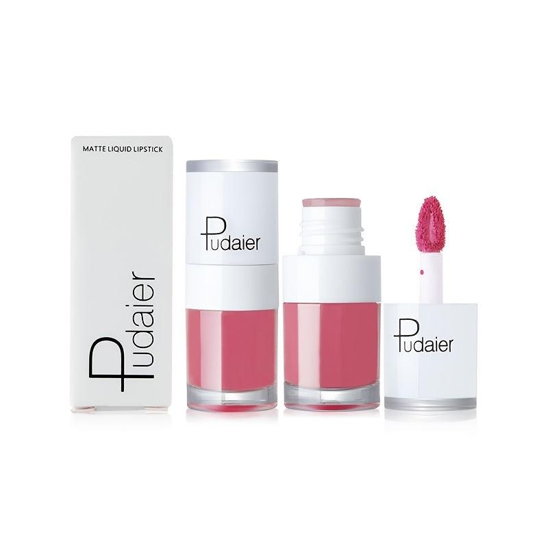 Pudaier 16 Colors Lip Tint Long Lasting Matte Glossy Lip Gloss