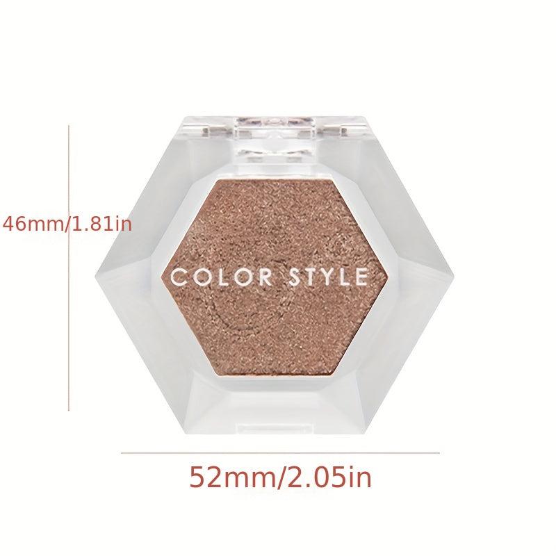 Monochrome Eyeshadow Powder Compact Halloween Makeup Brown Orange Coral Tone