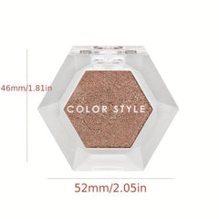 Monochrome Eyeshadow Powder Compact Halloween Makeup Brown Orange Coral Tone
