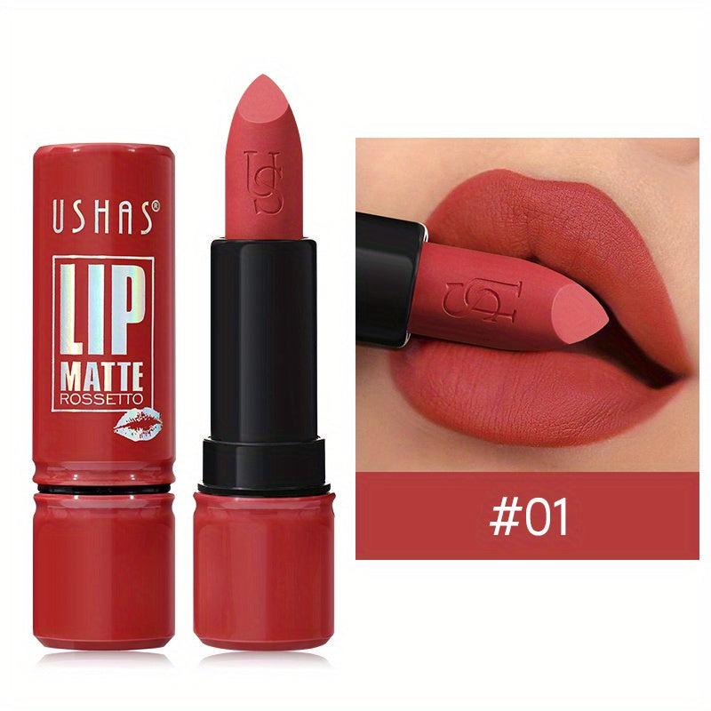 12-Color Matte Lipstick Long-Lasting Waterproof Velvet Finish