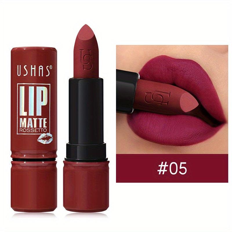 12-Color Matte Lipstick Long-Lasting Waterproof Velvet Finish