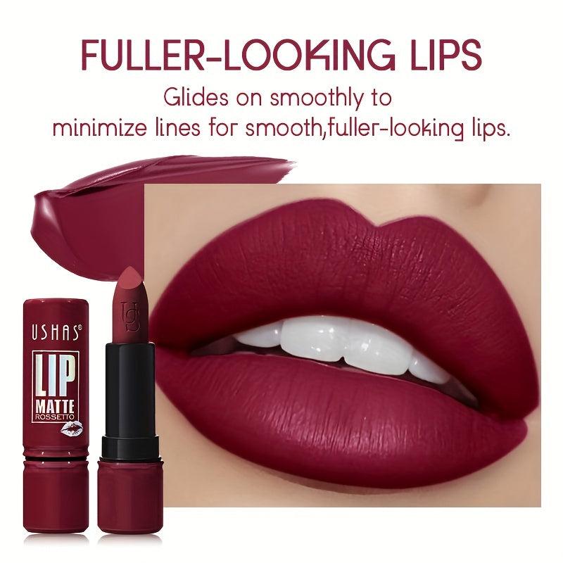 12-Color Matte Lipstick Long-Lasting Waterproof Velvet Finish