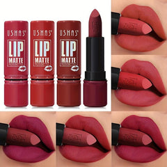 12-Color Matte Lipstick Long-Lasting Waterproof Velvet Finish