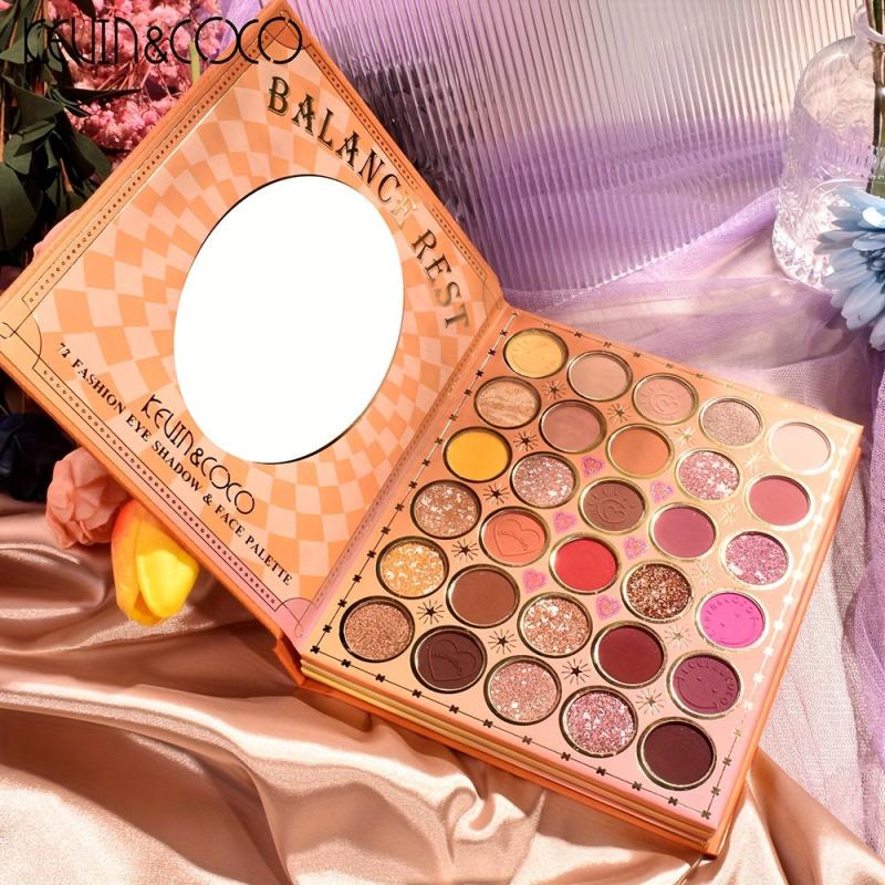 72 Color Eyeshadow Palette + Blush & Contour Kit