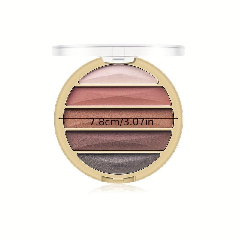 5 Colors Eyeshadow Palette Pearly Matte Finish