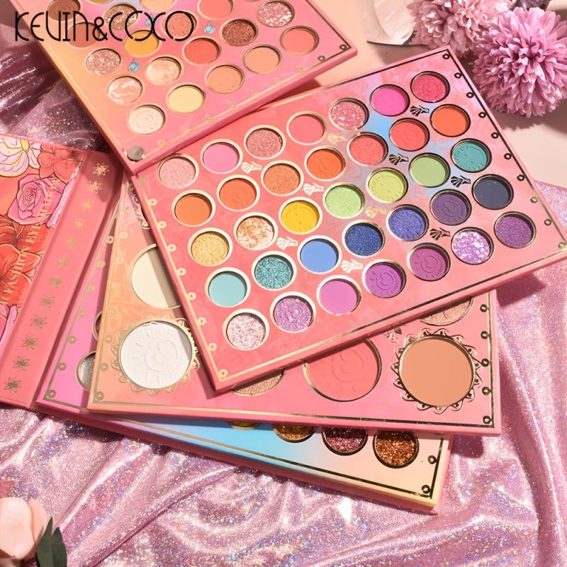 117 Eyeshadow Palette Pearly & Matte Bright Earth Rotating Four-layer