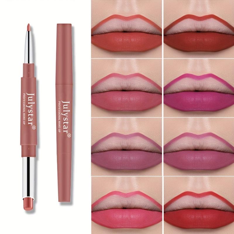 Double Ended Lipstick Lip Liner Rich Color 2 In 1 Makeup Tool