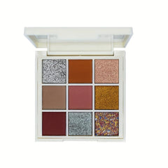 9 Color Eyeshadow Palette Matte Sparkle Glitter Satin Waterproof