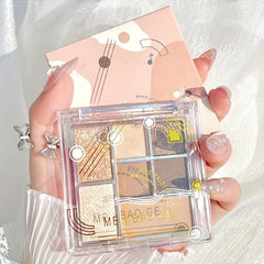 7 Colors Eyeshadow Palette Earth Tone Pearly Matte Finish Blush