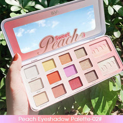 12 Color Eyeshadow Palette With Natural Earth Tone Finish
